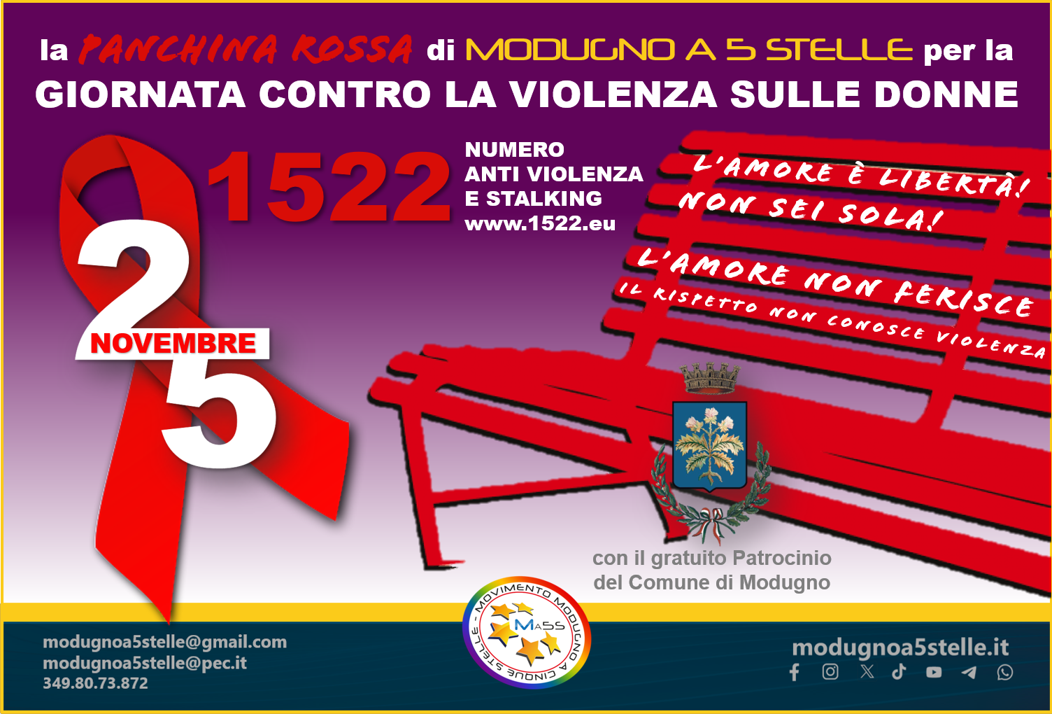 25 novembre contro la violenza donne