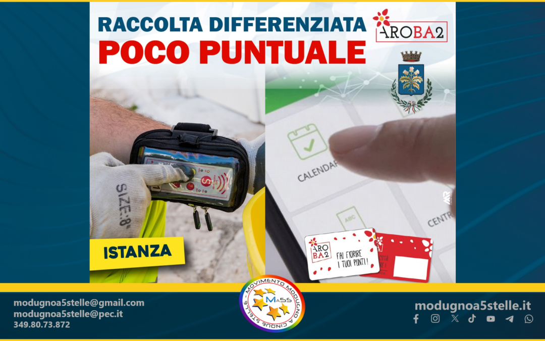 Tarip Raccolta Differenziata “poco puntuale”