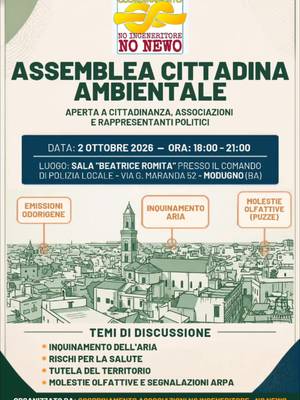 📣 STASERA A MODUGNO: IL FUTURO E LA QUALITÀ DELL’ARIA CHE RESPIRIAMO DIPENDONO ANCHE DA…